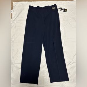 NWT. Tummy flattening women’s navy dress pants. Size 14